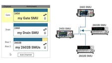 Characterize devices using up to four of Keithley’s SourceMeter SMU instruments