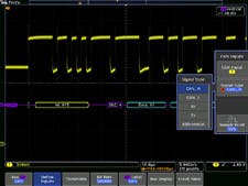 CAN bus setup, showing signal type options for CAN bus